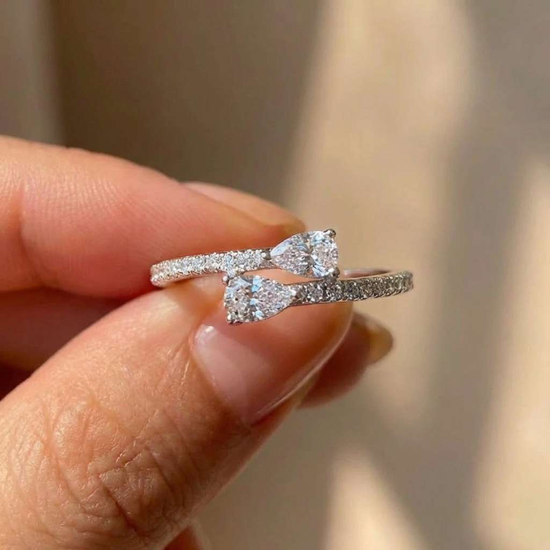 Wedding Z - Bague en argent sterling 925 avec