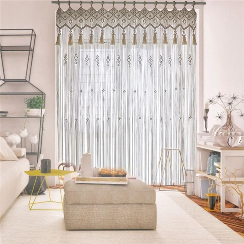 Wedding Backdrop Curtain - Rideau de porte en coton macramé