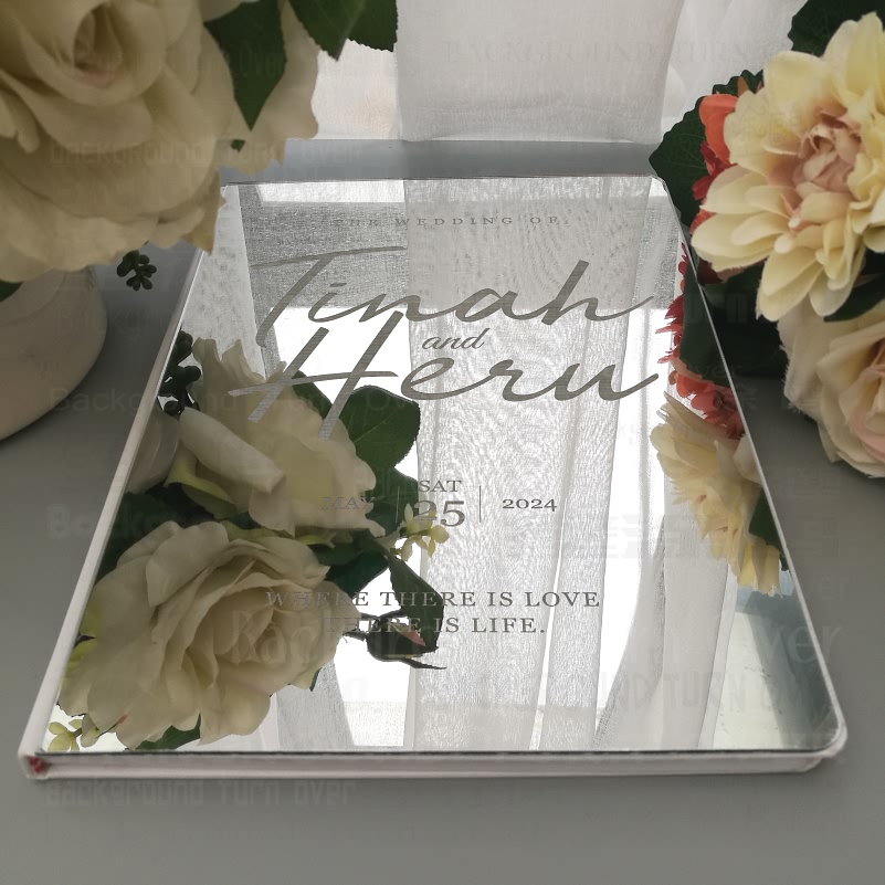 Personalized Guest Book - Livre d'or de mariage personnalisé, style