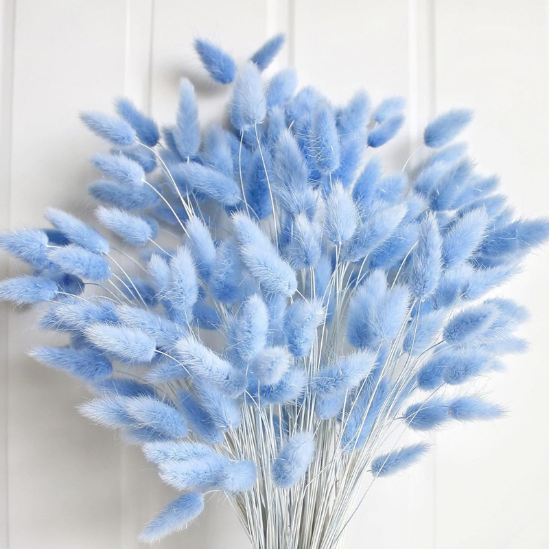 Flower Girl Basket - 100 pièces bleu lièvre-queue herbe lapin