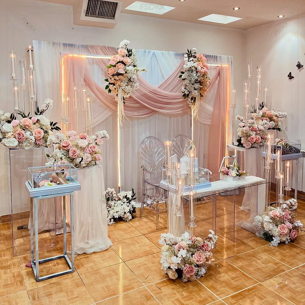 Rideaux blancs de mesure perso - Wedding Backdrop Curtain avis et prix