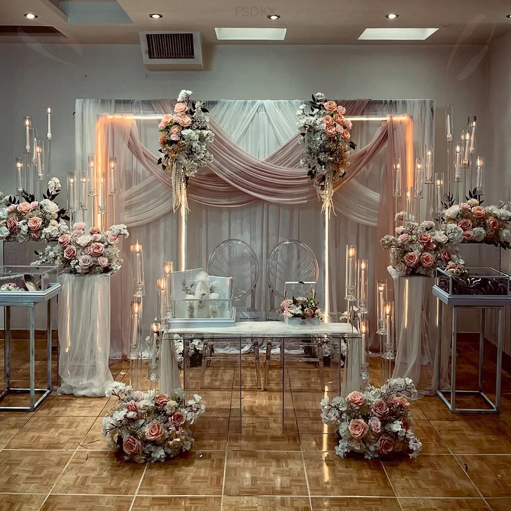 Rideaux blancs de mesure perso - Wedding Backdrop Curtain avis et prix