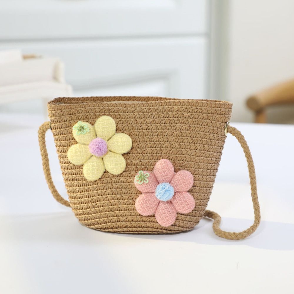 Sac à bandoulière en paille tr - Flower Girl Basket avis et prix