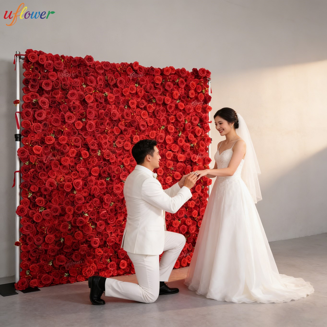 Mur floral artificiel Uflower  - Wedding Backdrop Curtain avis et prix