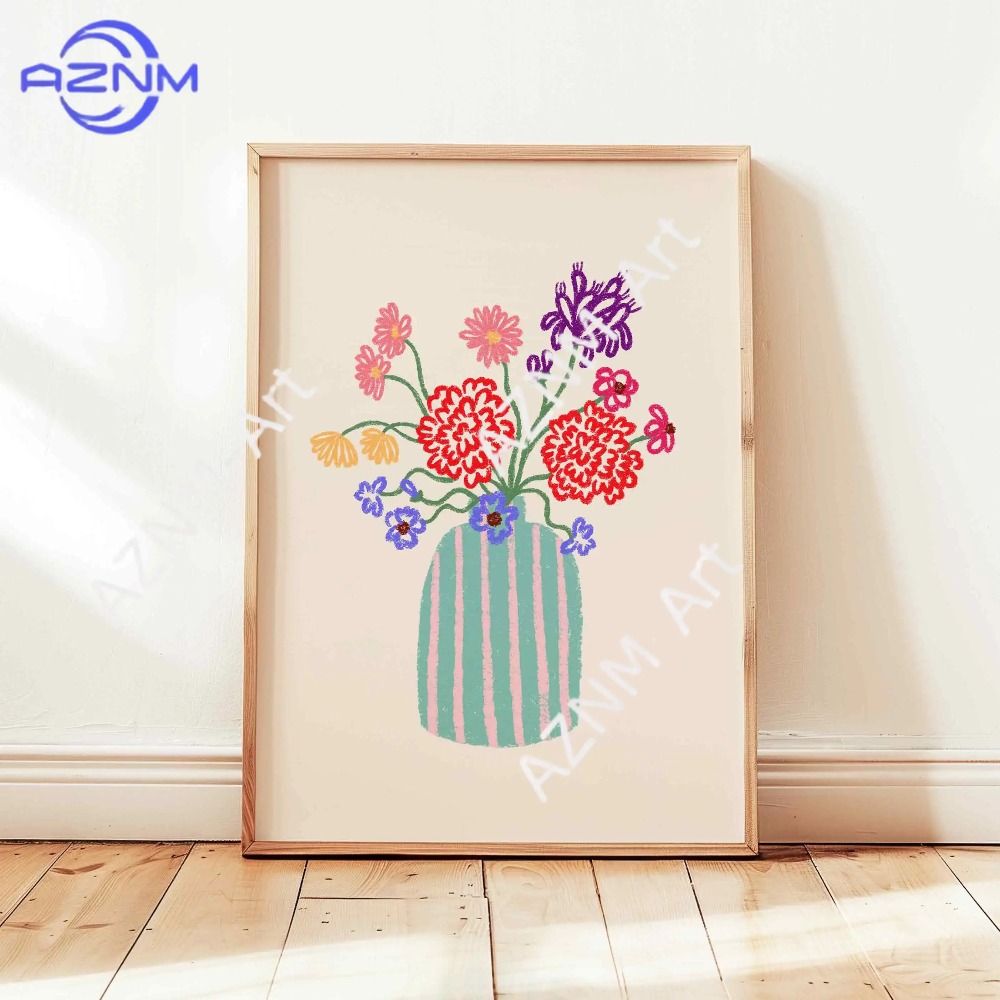 1/3 pièces Affiche abstraite d - Flower Girl Basket avis et prix