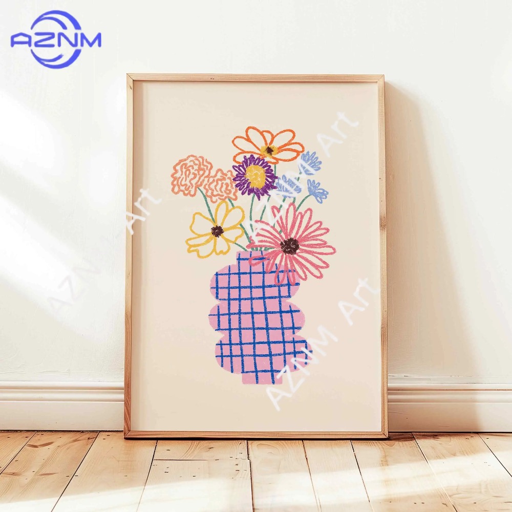 1/3 pièces Affiche abstraite d - Flower Girl Basket avis et prix