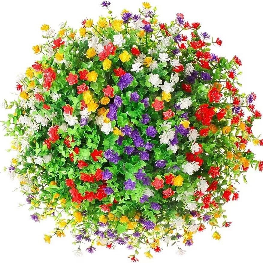 3/6 pièces plante artificielle - Flower Girl Basket avis et prix
