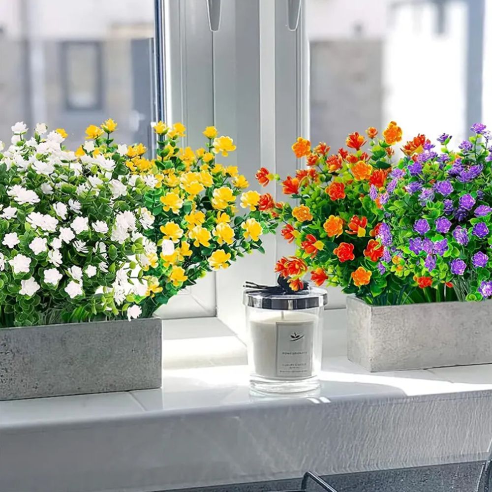 3/6 pièces plante artificielle - Flower Girl Basket avis et prix