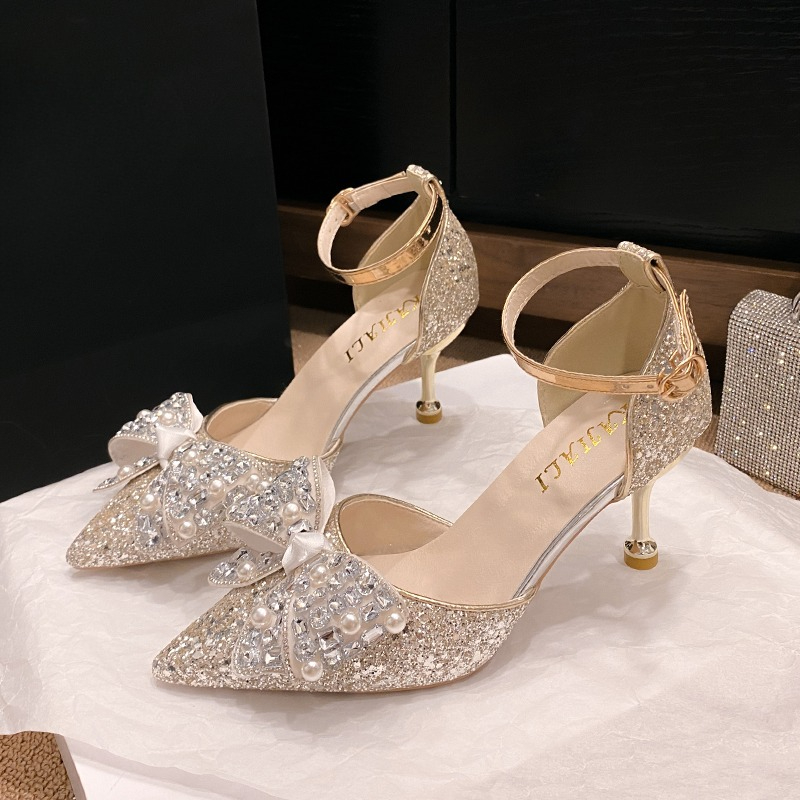 Femmes exquises sandales à tal - Wedding Shop avis et prix