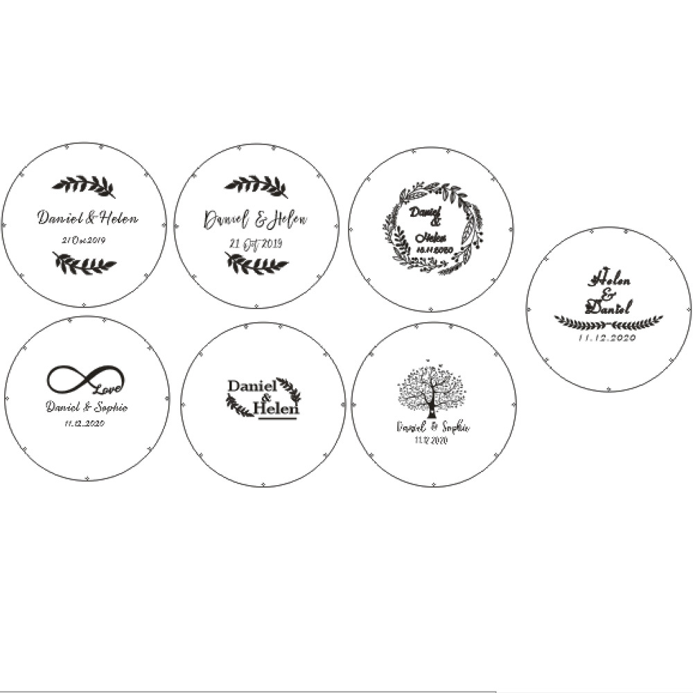 Livre d'Or de Mariage Rond en  - Personalized Guest Book avis et prix