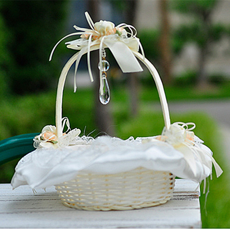 Panier de fleurs en dentelle r - Flower Girl Basket avis et prix