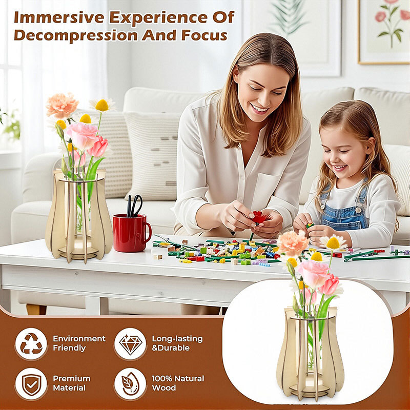 Vase en bois pour bouquets, va - Flower Girl Basket avis et prix