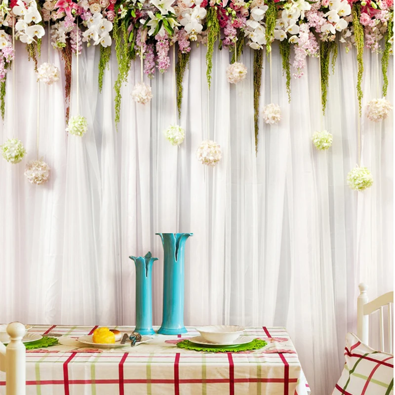 Tissu Mural personnalisé, ride - Wedding Backdrop Curtain avis et prix