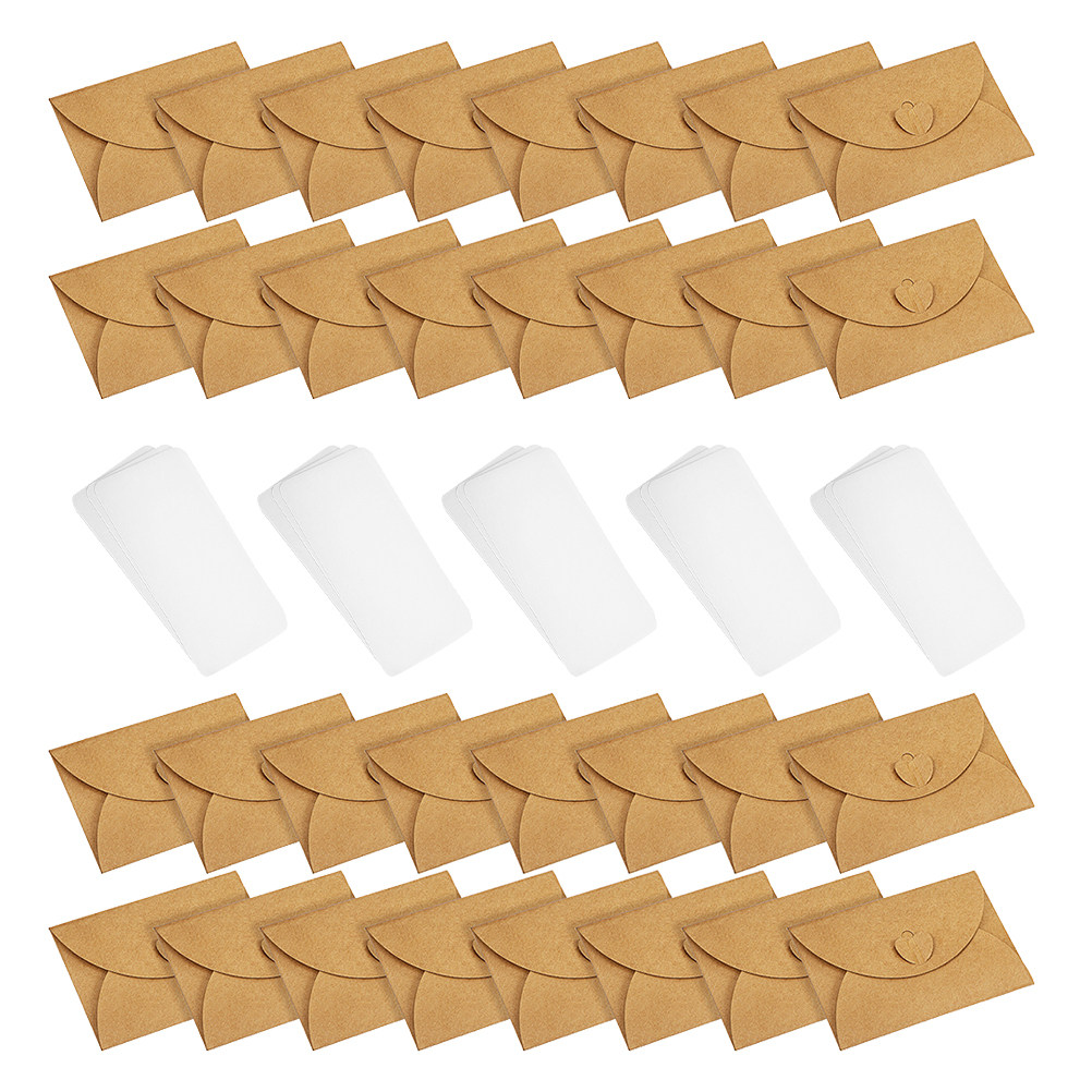30 Enveloppes Mini Kraft avec  - Wedding Envelopes avis et prix