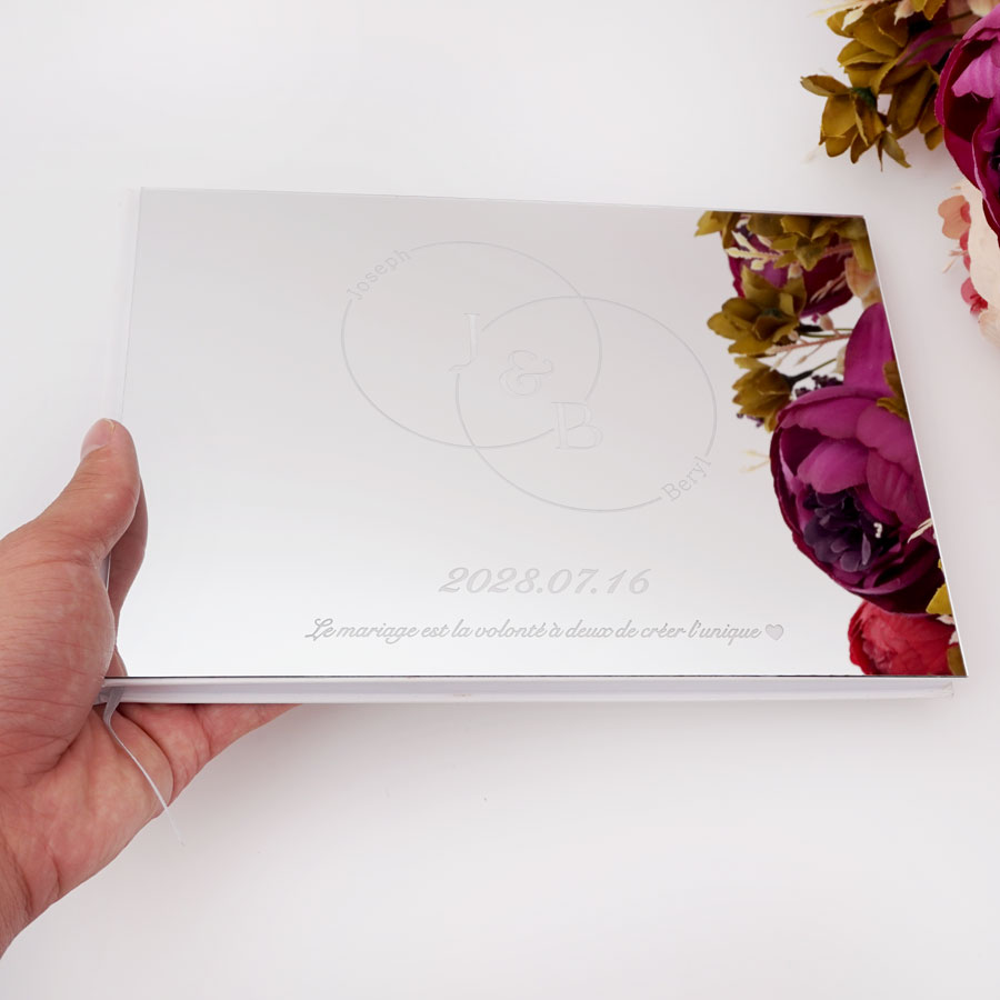Livre d'or de mariage miroir p - Personalized Guest Book avis et prix