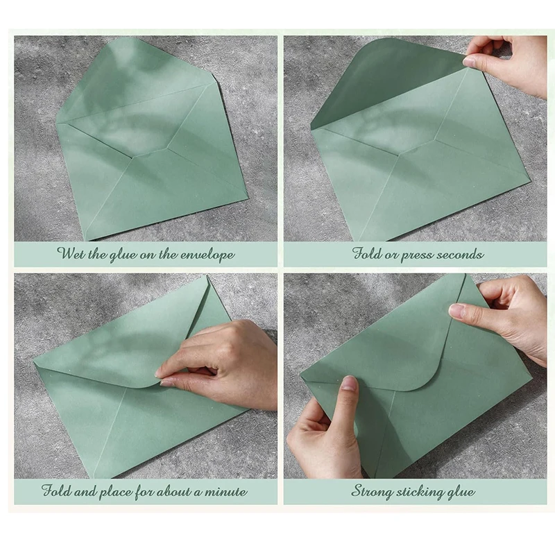 Enveloppe verte 18.4x13.3cm, 5 - Wedding Supply Business avis et prix